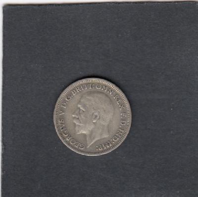 Beschrijving: 6 Pence GEORGIUS V